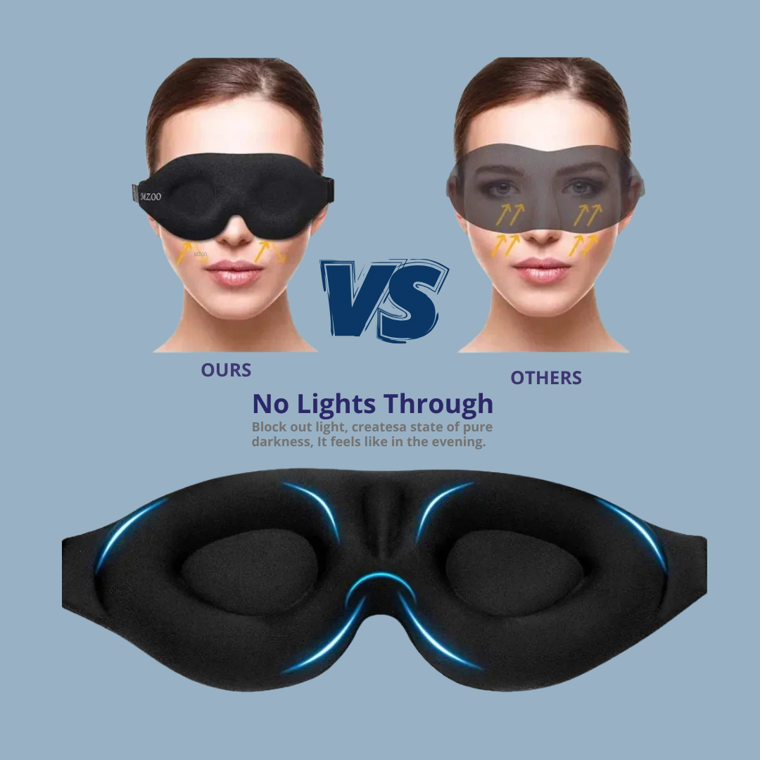 3D Sleep Mask | 100% Light Blocker